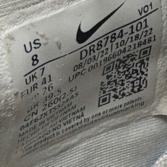 Size 8 - Men’s Nike Lebron Zoom NXXT gen white shoes - Picture 8 of 8